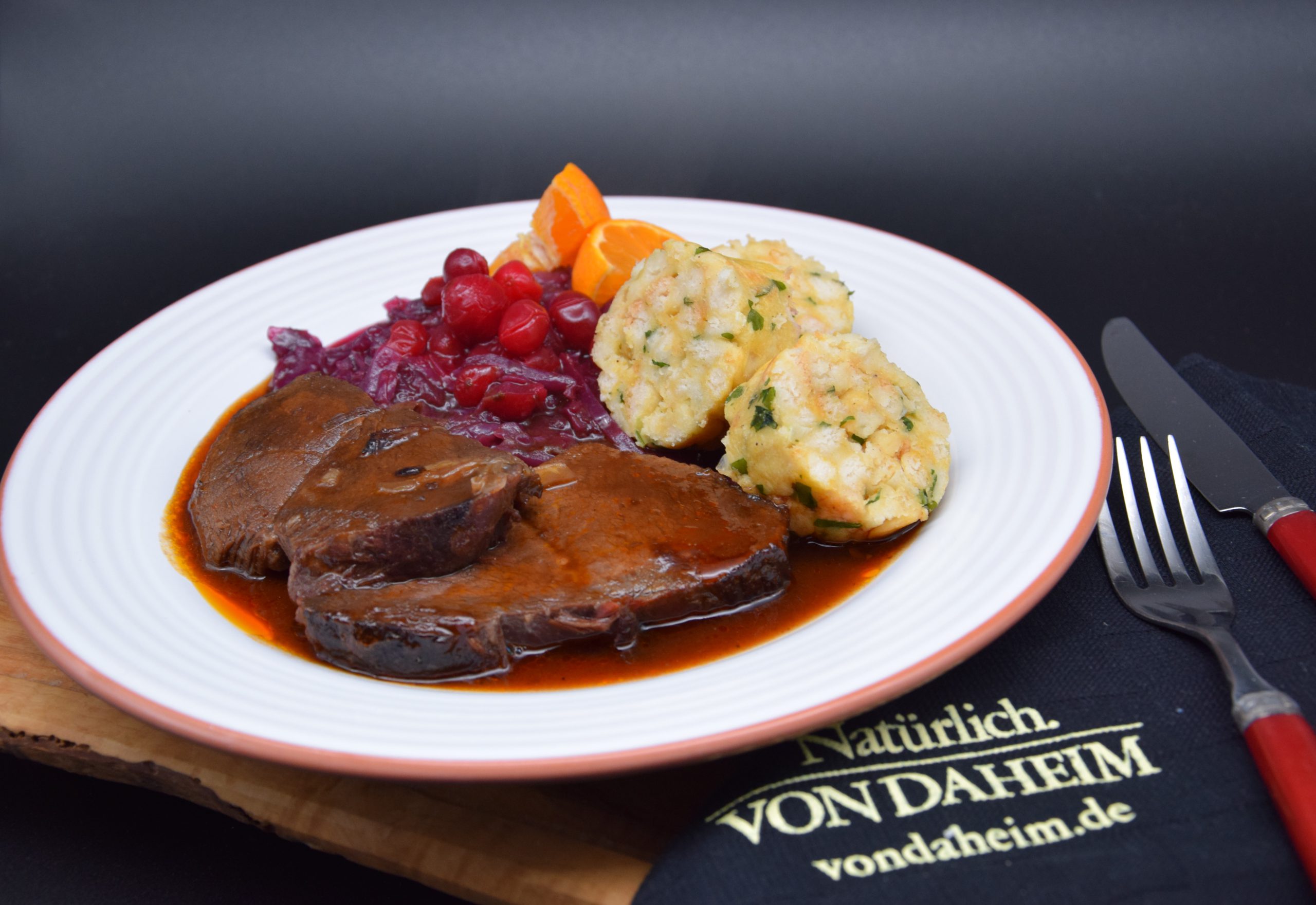 Winzer Sauerbraten und Rotwein-Rotkraut